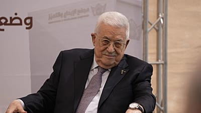 Le président palestinien Mahmoud Abbas assiste à l'inauguration du centre Innovation et Excellence à Ramallah, en Cisjordanie, mercredi 9 septembre 2026.