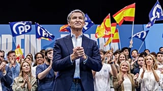 Alberto Núñez Feijóo en el primer evento de campaña para las elecciones 29N, 10 de octubre de 2026, Madrid