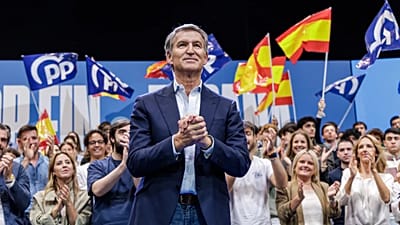 Alberto Núñez Feijóo en el primer evento de campaña para las elecciones 29N, 10 de octubre de 2026, Madrid