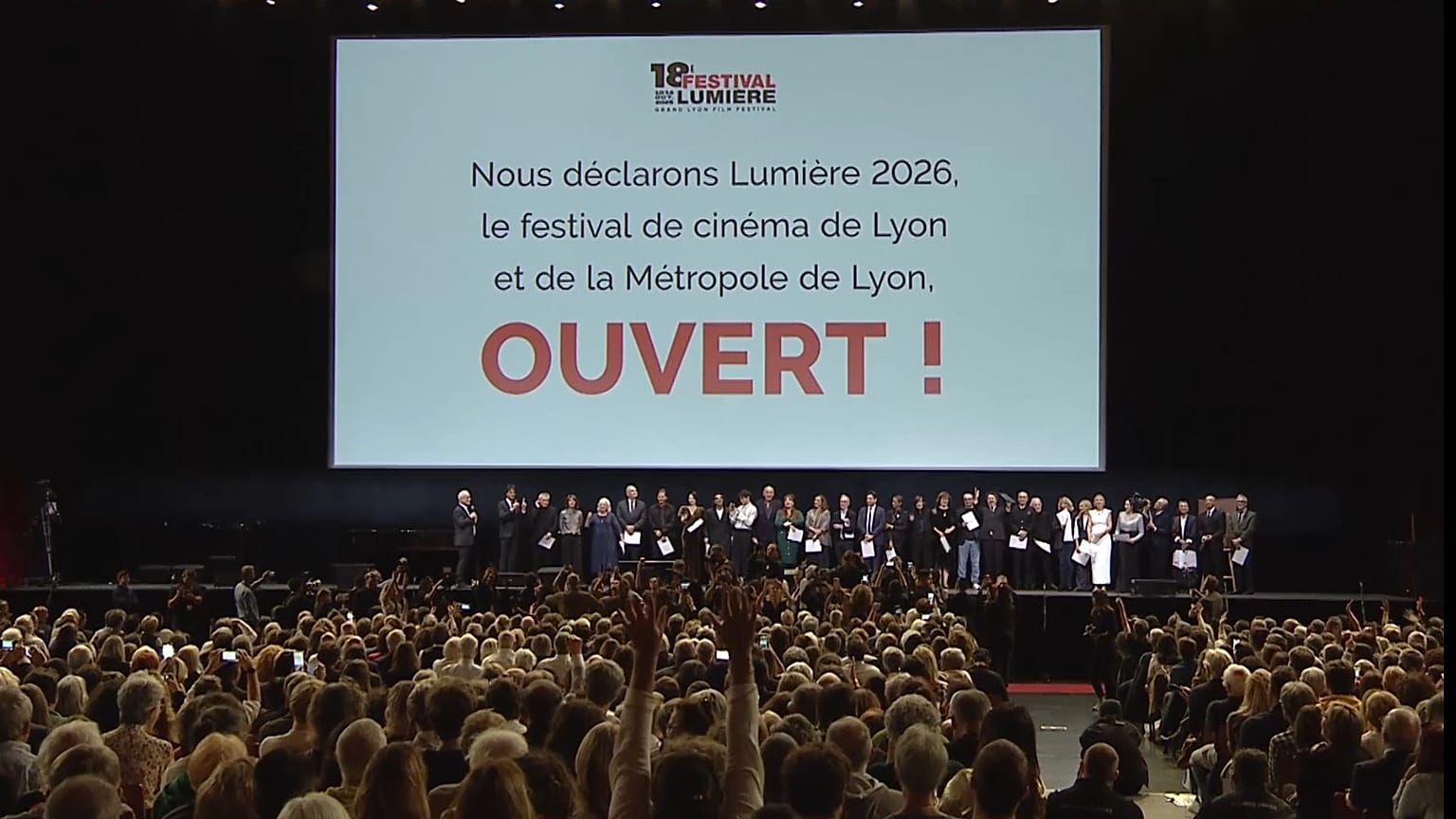 Halle Tony Garnier, em Lyon, acolhe o lançamento do Festival Lumière 2026