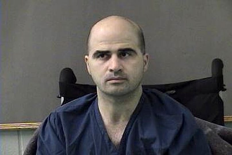 ARŞİV - ABD'li Binbaşı Nidal Hasan, Teksas'ın Belton kentindeki Bell County Hapishanesi'nde, 9 Nisan 2010.