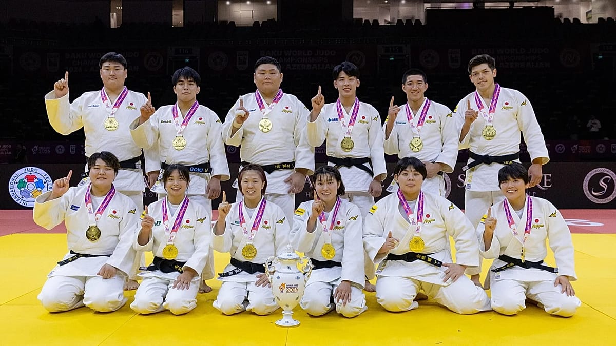 Judo: Japan reclaim mixed team world title with eighth gold in Baku