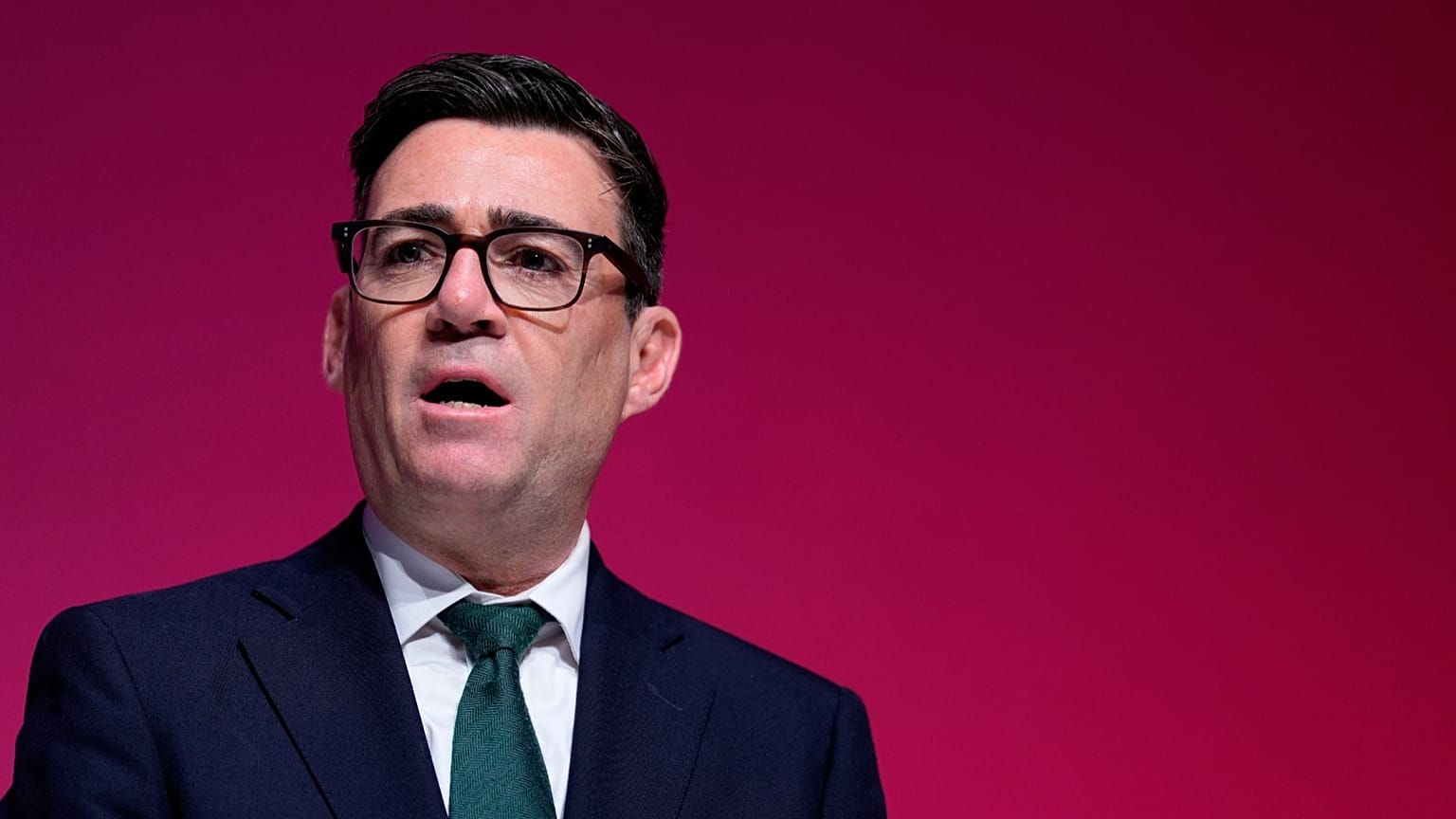 Burnham lors de la conférence annuelle du Parti travailliste.