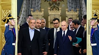 دیدار ولادمیر پوتین و مسعود پزشکیان