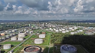 File - A tank farm is pictured at the Klesch oil refinery (formerly BP) where diesel, gasoline and heating oil are produced in Gelsenkirchen, Germany, Friday, 2 Oct. 2026.