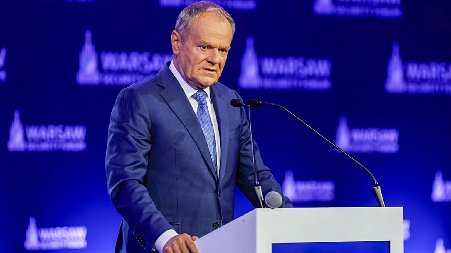 Donald Tusk podczas Warsaw Security Forum 2026