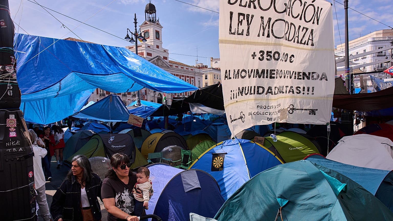 Foto de la acampada de Sol 
