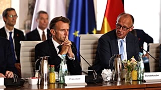 Emmanuel Macron and Friedrich Merz lead the "Coalition of the Willing".