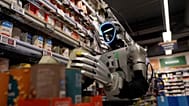 Robô humanoide da Hive Robots arruma prateleiras em supermercado Føtex