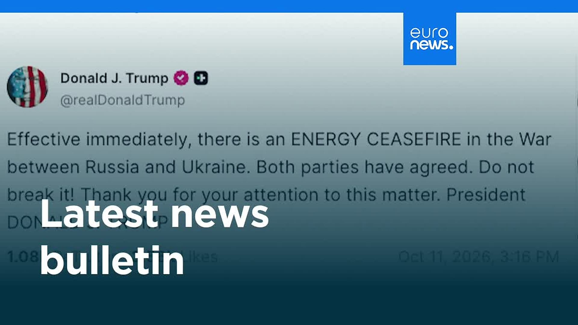 Latest news bulletin | October 12th, 2026 – Evening