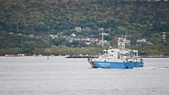 Border Police vessel carries sailors rescued from the drone-attacked ship Chelsea 3 to the port of Varna, 13 October, 2026
