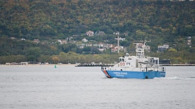 Border Police vessel carries sailors rescued from the drone-attacked ship Chelsea 3 to the port of Varna, 13 October, 2026
