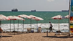 Vista de la playa de Burgas, en la ciudad de Burgas, el viernes 14 de agosto de 2026.
