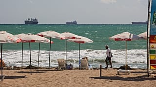 Vista de la playa de Burgas, en la ciudad de Burgas, el viernes 14 de agosto de 2026.