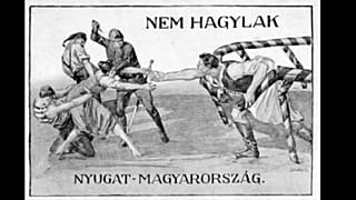 A népszavazást támogató plakát 1920-ban