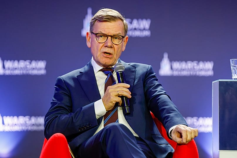 Johann Wadephul, minister spraw zagranicznych Niemiec podczas Warsaw Security Forum 2026.
