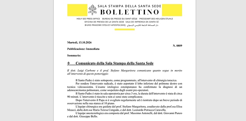 Das medizinische Bulletin nach der Operation von Papst Leo XIV.