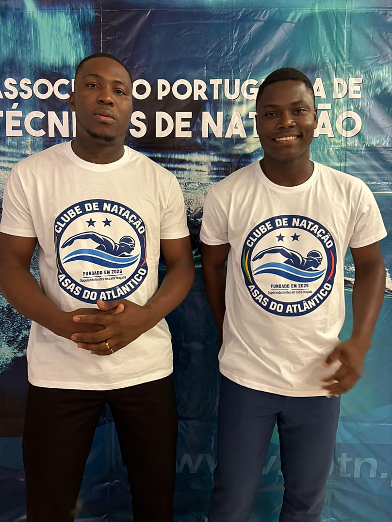 José e Tiago no 49.º Congresso Técnico-Científico da Associação Portuguesa de Técnicos de Natação, em Portugal