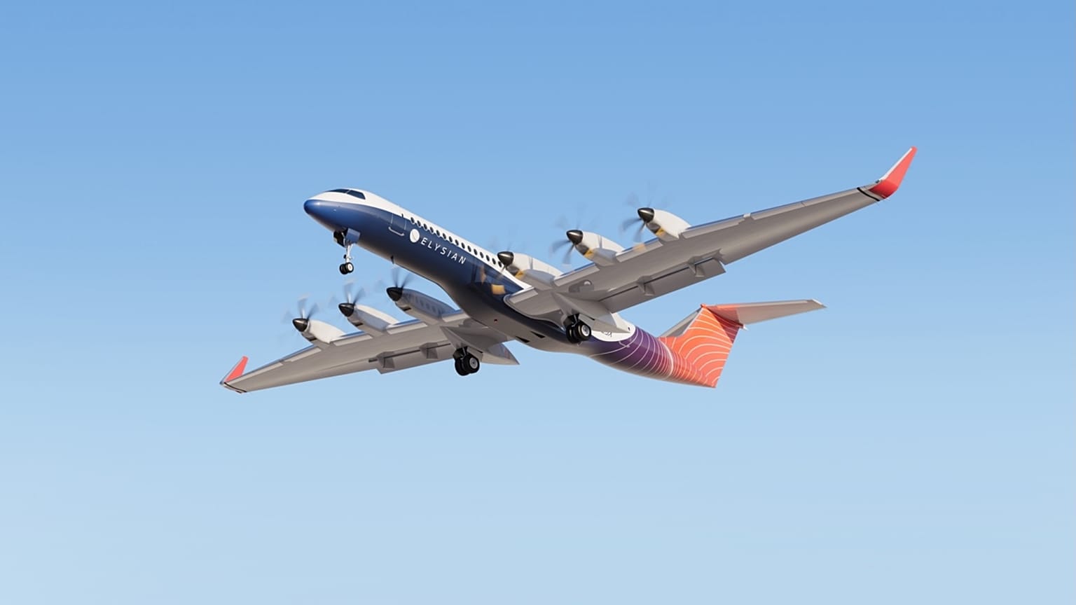 E9X : l'avion électrique à batterie pouvant embarquer 90 passagers et doté d'une autonomie de 1 000 kilomètres (maquette à l'échelle)