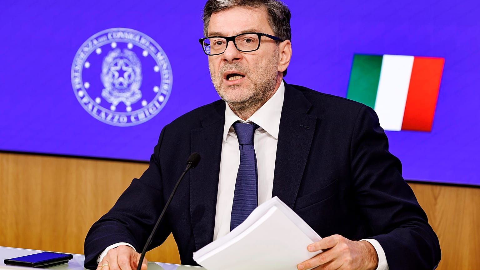 Il ministro dell'Economia Giancarlo Giorgetti