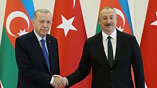 Arşiv: Cumhurbaşkanı Recep Tayyip Erdoğan ve Azerbaycan Devlet Başkanı İlham Aliyev.