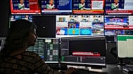 ARŞİV - Halk TV’nin İstanbul’daki merkezinde bulunan reji odası / 5 Mayıs 2023