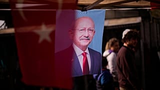 ARŞİV: CHP Genel Başkanı ve 2023 seçimlerinde Millet İttifakı cumhurbaşkanı adayı Kemal Kılıçdaroğlu'nun fotoğrafının bulunduğu bir pankart