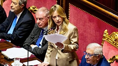 Giorgia Meloni ha riferito al Senato sull'agenda europea prima della partenza per Bruxelles (14 ottobre 2026)