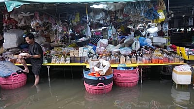 Las inundaciones castigaron el centro de Tailandia en octubre