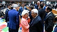 EU leaders gather in Brussels, June 2026. European Commission President Ursula von der Leyen and Council President Antonio Costa are seen at centre of the photo.