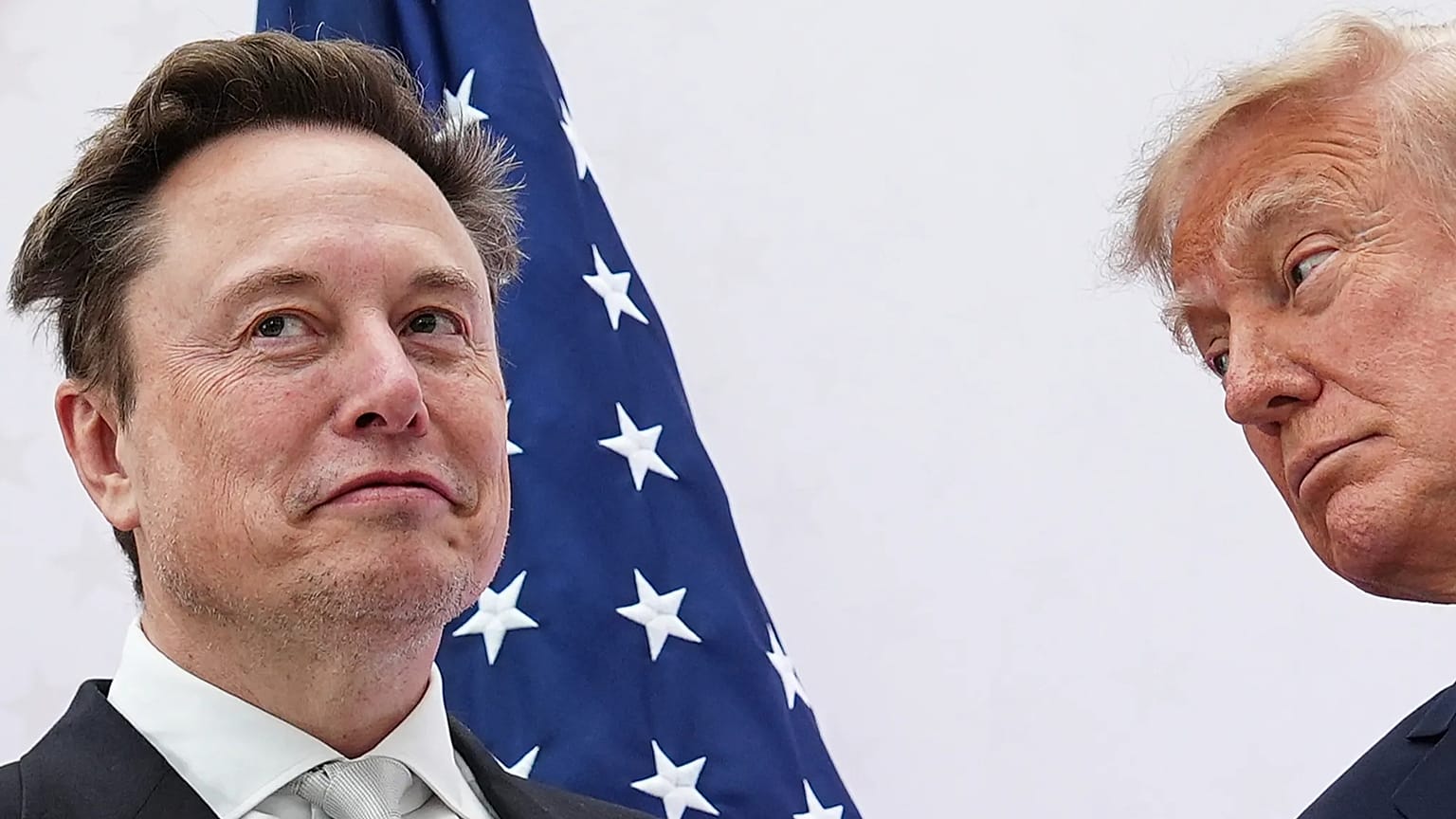 President Donald Trump, right, presents the National Medal of Science to Elon Musk at the U.S. Institute of Peace, Thursday, Oct. 8, 2026, in Washington. 