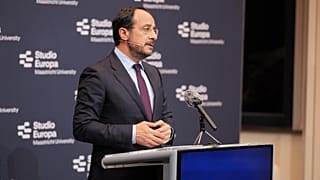 Ο Πρόεδρος της Κυπριακής Δημοκρατίας Νίκος Χριστοδουλίδης απευθύνει την ομιλία του