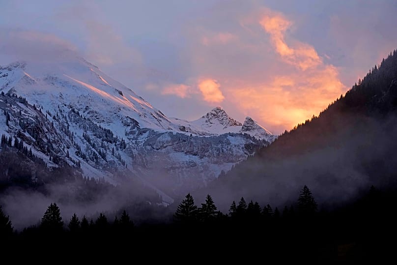 Alpen bei Oberstdorf in Deutschland
