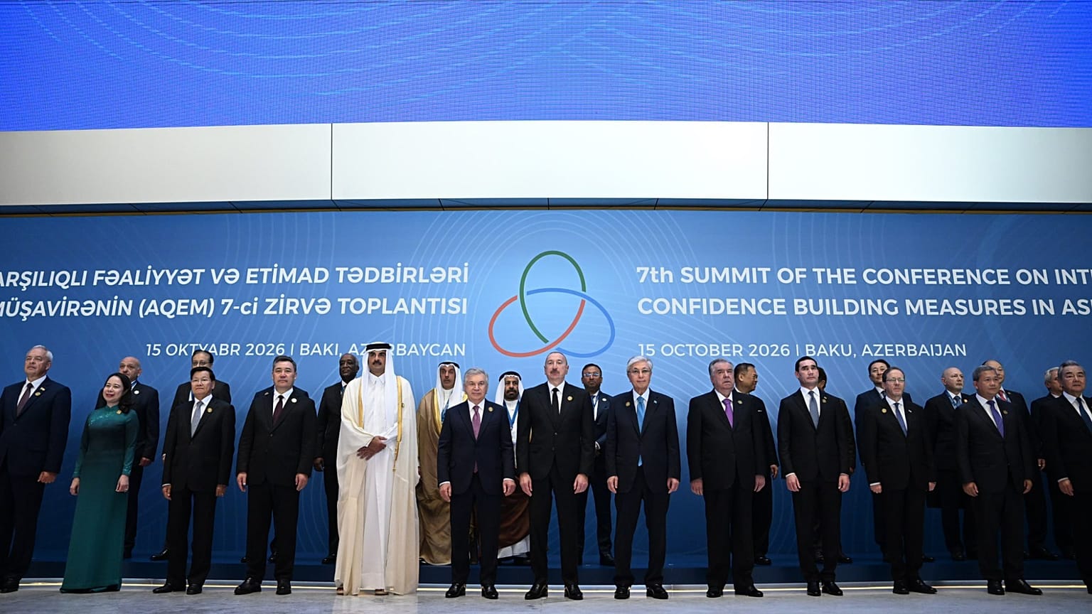 CICA summit leaders group photo, in Baku, 14 October 2026