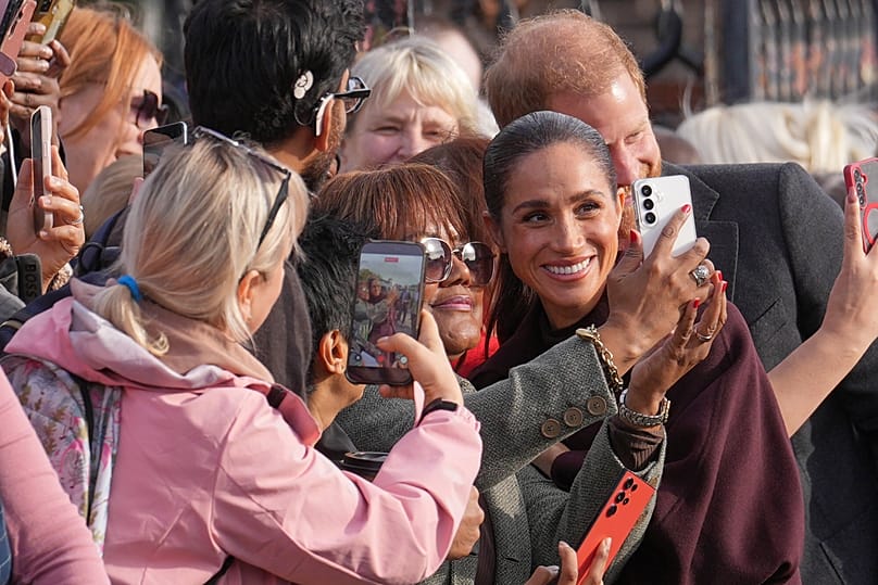 Britain's Prince Harry and Meghan meets members of the public on a visit to The Community Recording Studio in Nottingham, 15 October, 2026