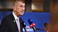 Czech Republic's Prime Minister Andrej Babis speaks with the media as he arrives for the EU summit at the European Council building in Brussels, Thursday, Oct. 15.