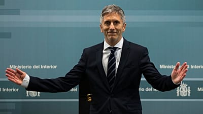 ARCHIVO: Fernando Grande-Marlaska durante el traspaso de poderes en el Ministerio del Interior, en Madrid, el 7 de junio de 2018.
