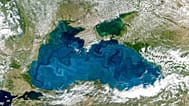 Karadeniz'in uzaydan görünümü. 