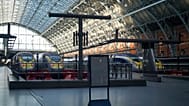 Eurostar trains at platforms as travellers queue for the service at St Pancras International station in London, Tuesday, 30 Dec., 2025.