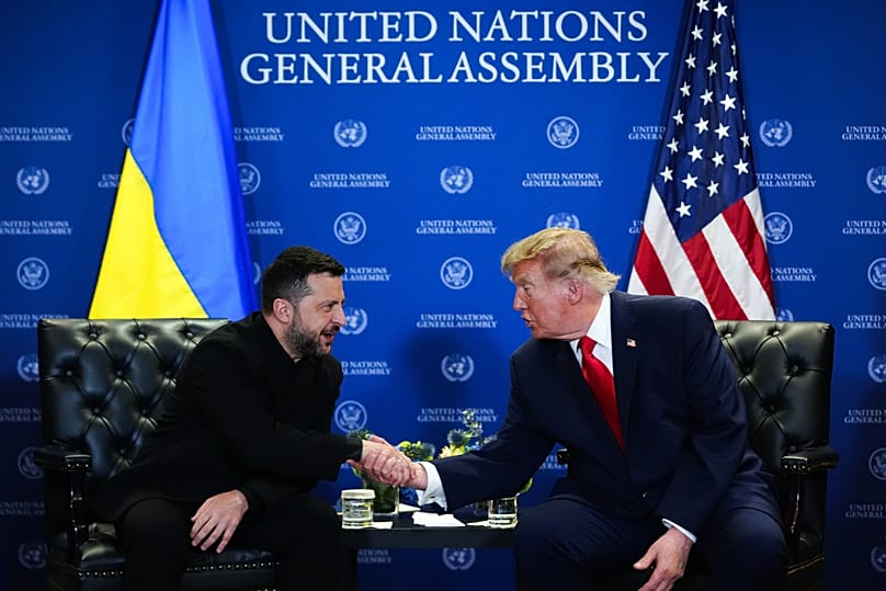 US President Donald Trump and Ukraine's President Volodymyr Zelenskyy during the United Nations General Assembly, 22 September, 2026