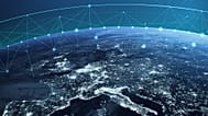 An illustrative image posted on the European Space Agency's website of the IRIS² satellite network