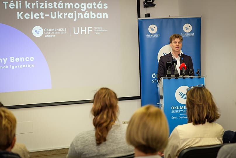 Az Ökumenikus Segélyszervezet sajtótájékoztatója