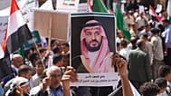 a poster of Saudi Crown Prince Mohammed bin Salman