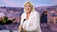 French far-right leader Marine Le Pen prior to an interview on the evening news broadcast of French TV channel TF1, 7 July, 2026