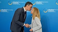Spanish Prime Minister Pedro Sanchez and Italian Prime Minister Giorgia Meloni