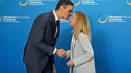 Spanish Prime Minister Pedro Sanchez and Italian Prime Minister Giorgia Meloni