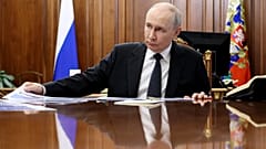 FILE: Russian President Vladimir Putin at the Kremlin in Moscow, 13 October 2026