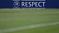 A sign saying "Respect" on a pitch posted on the X account of the Croatian Football Federation