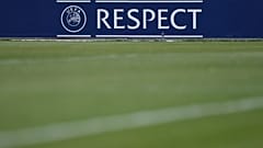 A sign saying "Respect" on a pitch posted on the X account of the Croatian Football Federation