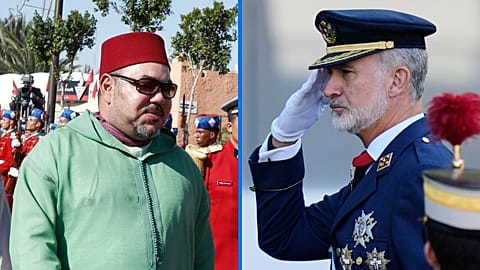 الملك محمد السادس يستعرض القوات يوم السبت سبعة نوفمبر 2015، والملك فيليبي السادس في 12 أكتوبر 2026، خلال "عيد الهسبانية"